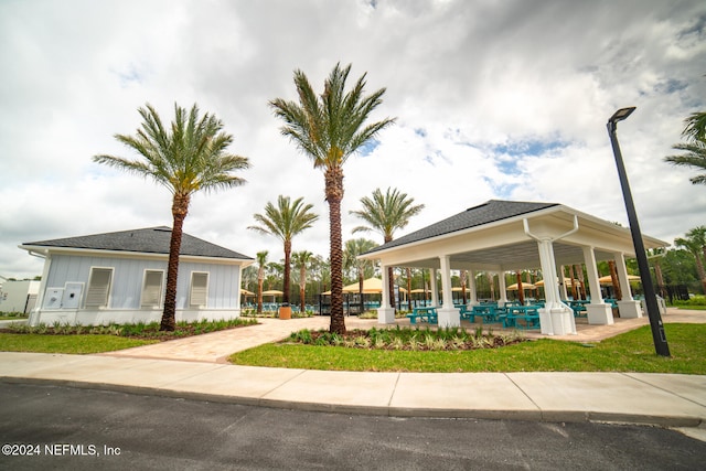 view of property's community with a gazebo