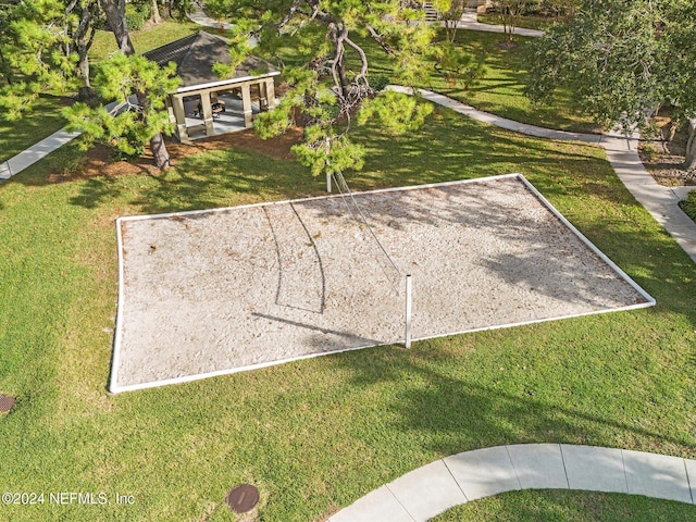 view of community featuring volleyball court