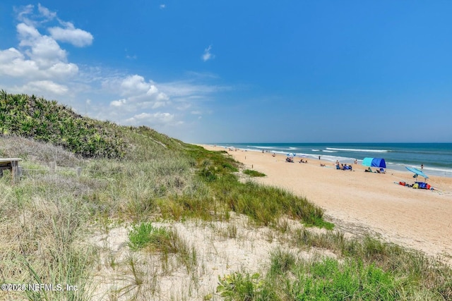 water view featuring a beach view