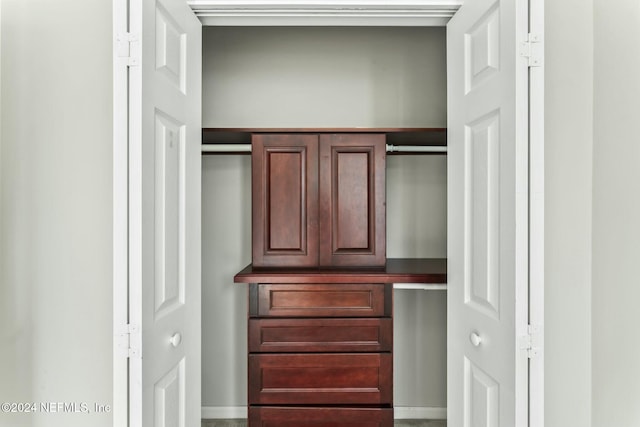 view of closet