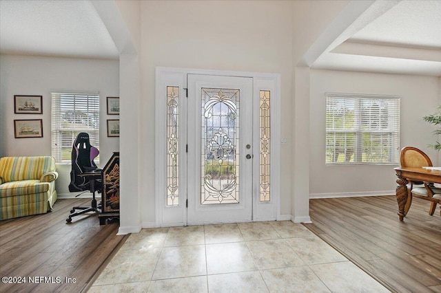 20 Sadie Ct, Saint Augustine, FL 32095 - foyer with healthy amount of natural light, baseboards, and wood finished floors