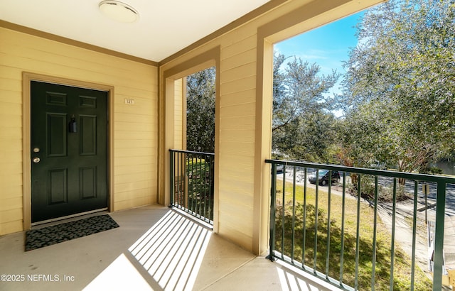 view of balcony