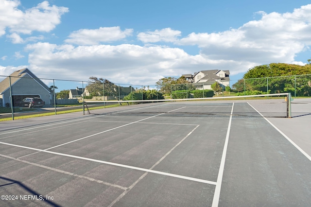 view of sport court