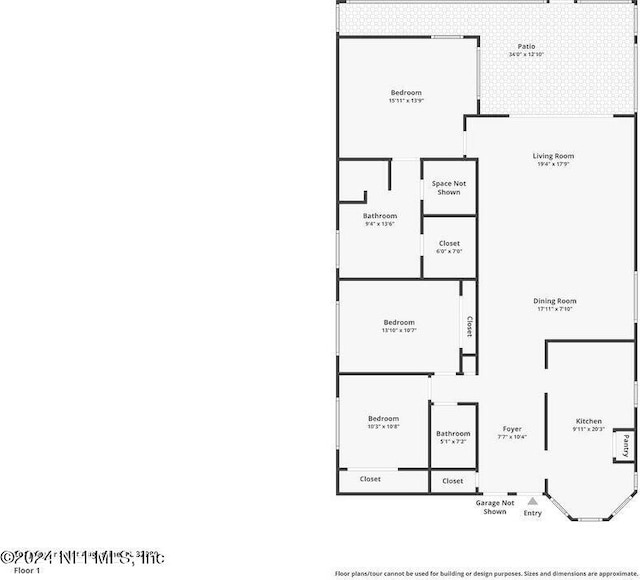 204 Joey Dr, Saint Augustine Beach, FL 32080 - view of room layout