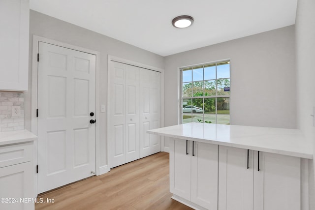 interior space featuring light hardwood / wood-style flooring