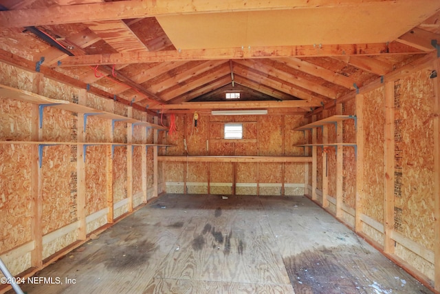 view of storage room