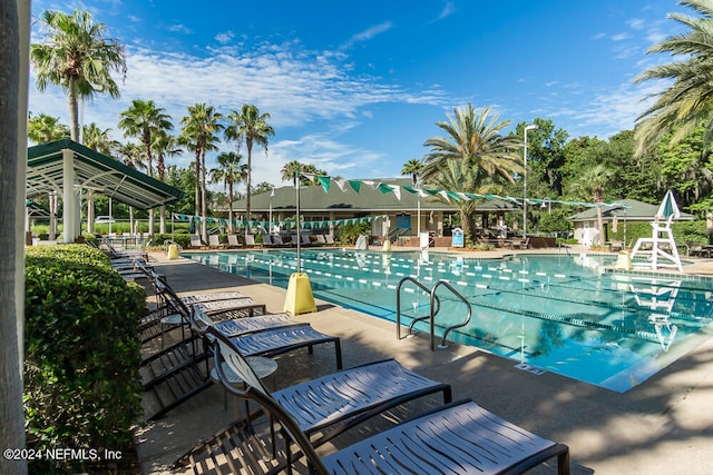 view of pool