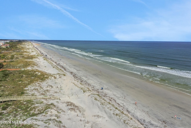 property view of water with a view of the beach