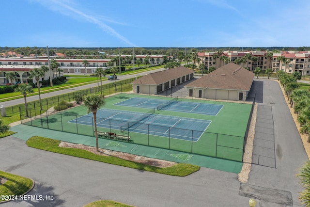 view of tennis court