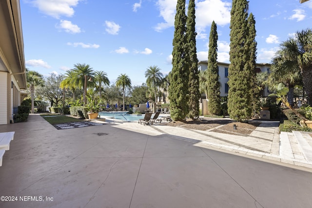 view of pool with a patio