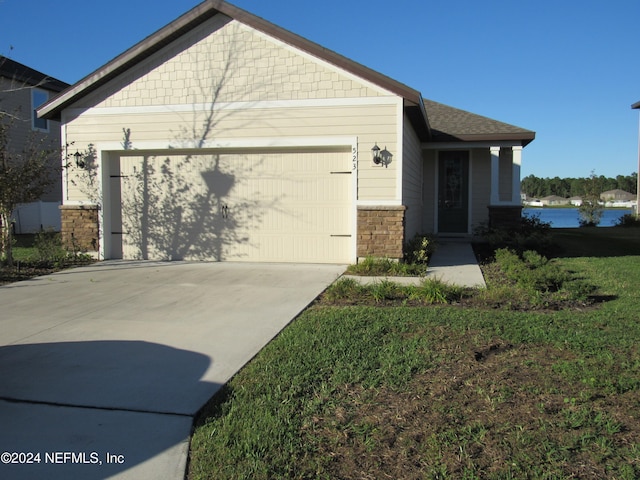 craftsman-style house with a garage