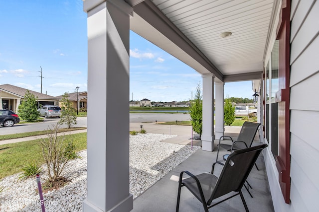 view of patio featuring covered porch