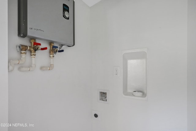 room details featuring water heater