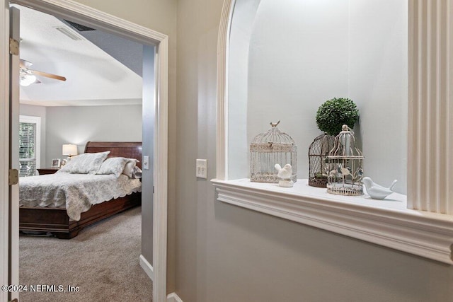 7436 Woodlawn Rd, Macclenny, FL 32063 - bedroom with ceiling fan and carpet floors