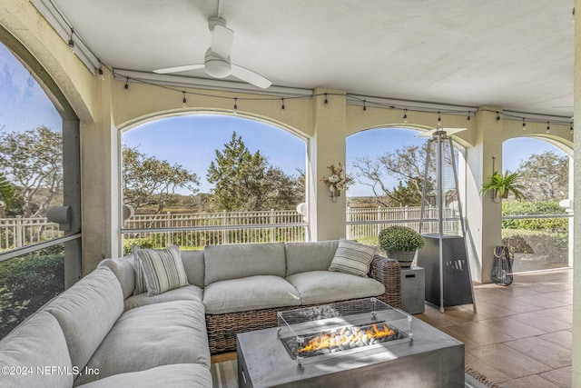 415 N Ocean Grande Dr Unit 101, Ponte Vedra Beach, FL 32082 - sunroom / solarium featuring plenty of natural light