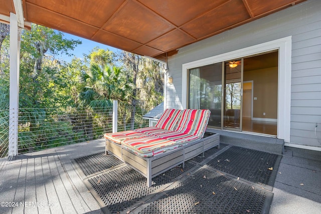 view of wooden terrace