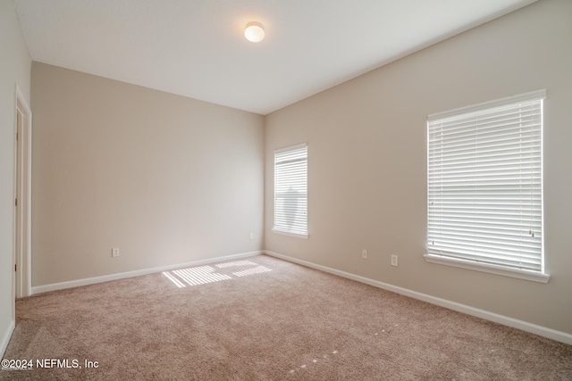 view of carpeted empty room