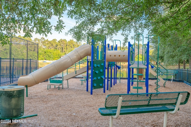 view of playground with central AC