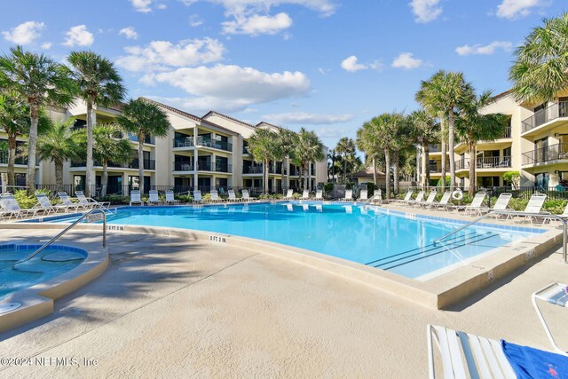 view of pool with a patio