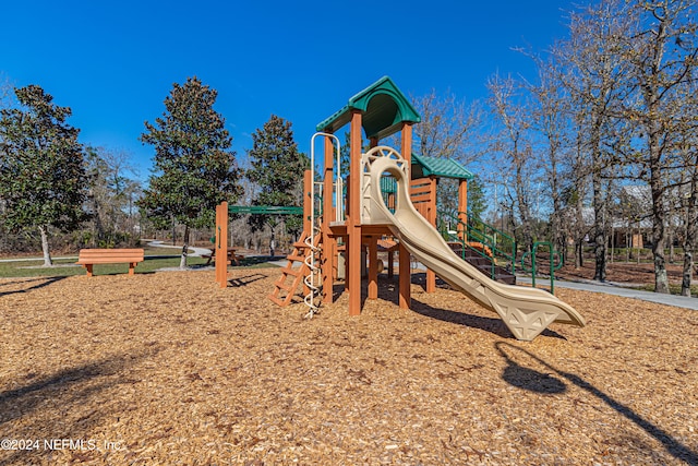 view of jungle gym