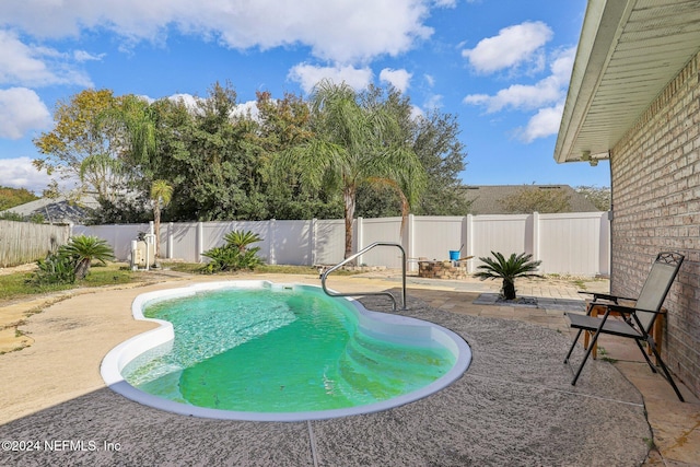 view of pool with a patio