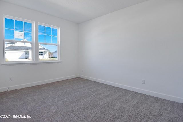 unfurnished room featuring carpet flooring