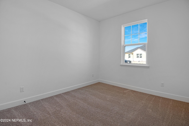 view of carpeted empty room