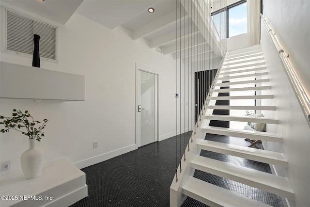 1304 Strand St, Neptune Beach, FL 32266 - stairway with baseboards