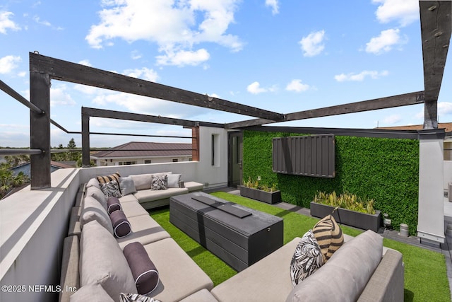 1304 Strand St, Neptune Beach, FL 32266 - view of patio / terrace featuring outdoor lounge area