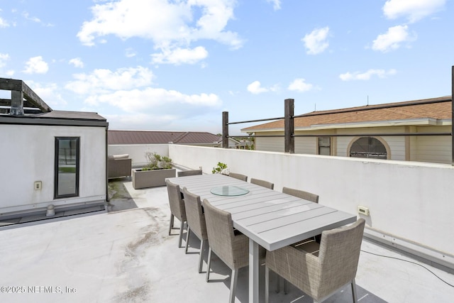 1304 Strand St, Neptune Beach, FL 32266 - view of patio featuring outdoor dining space