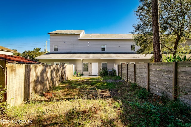 view of back of property