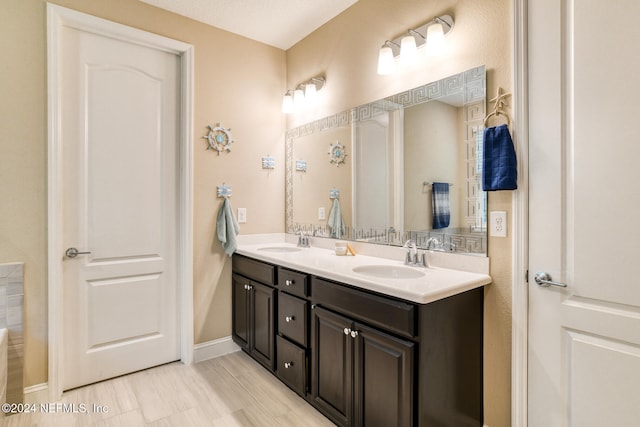 bathroom with vanity