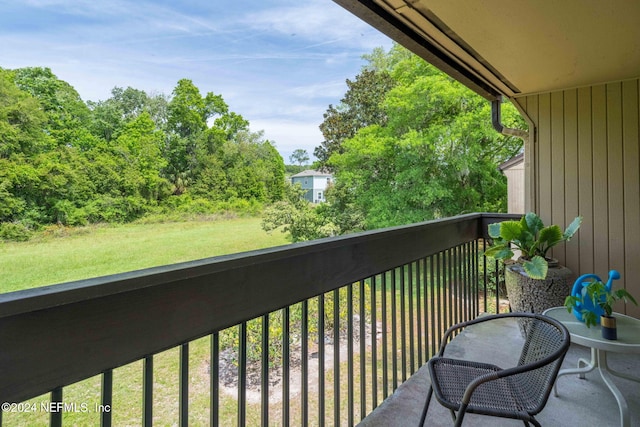 view of balcony