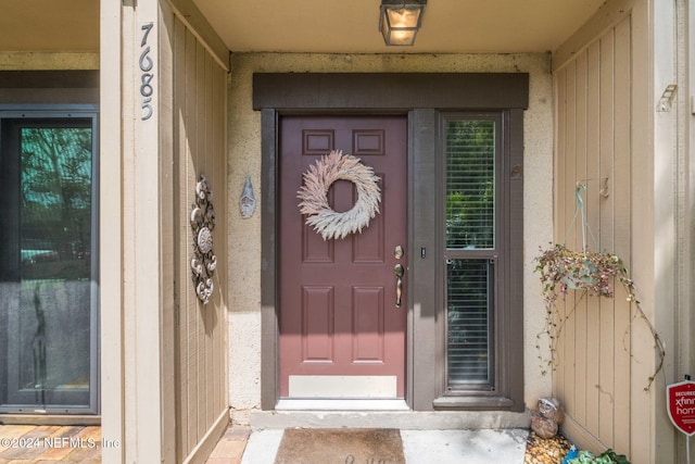 view of entrance to property