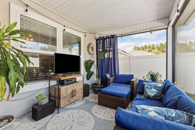 view of sunroom