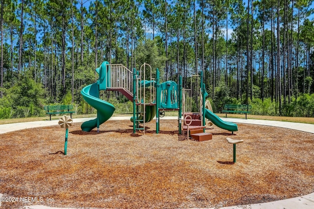 view of jungle gym