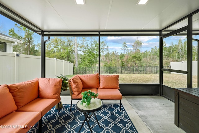 view of sunroom / solarium