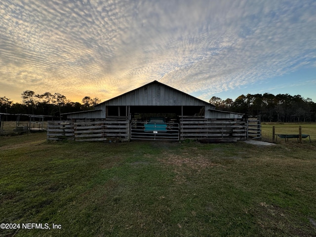 view of stable