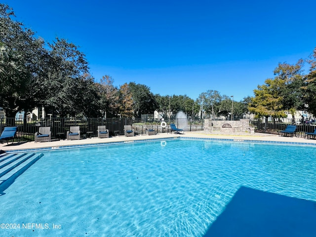 view of pool