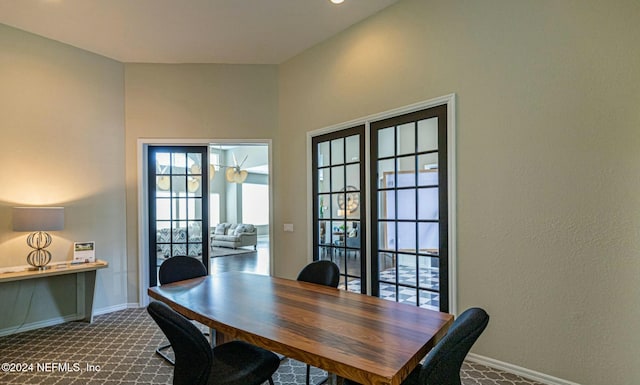 view of dining space