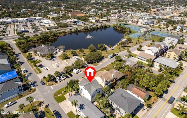 1869 S 2nd St, Jacksonville Beach, FL 32250 - aerial view of property's location featuring a nearby body of water and nearby suburban area