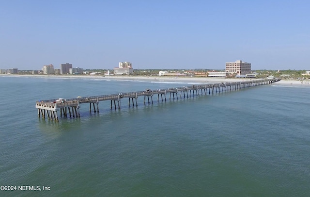 1869 S 2nd St, Jacksonville Beach, FL 32250 - water view featuring a pier