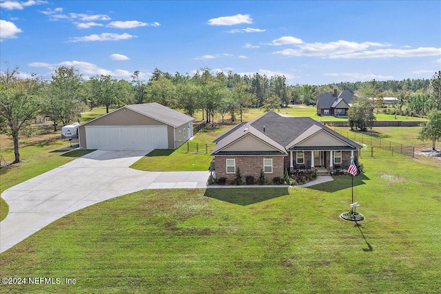 11018 Seneca Ln, Glen St Mary, FL 32040 - view of front of home with a porch and brick siding