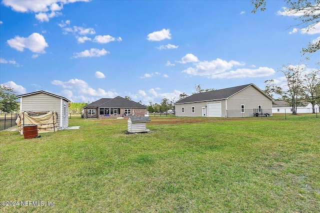 11018 Seneca Ln, Glen St Mary, FL 32040 - view of yard featuring a garage