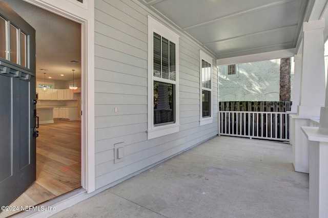 balcony with a porch