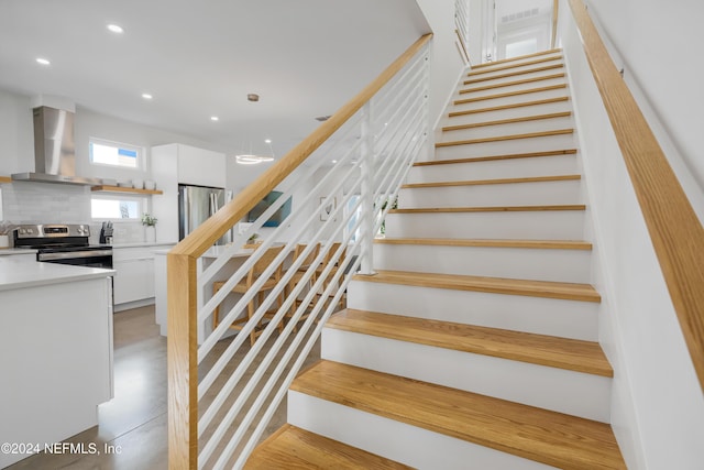 2 Sanchez Cv, Saint Augustine, FL 32080 - stairway with recessed lighting