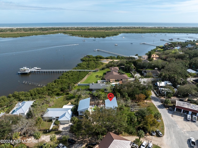 2 Sanchez Cv, Saint Augustine, FL 32080 - aerial view of property and surrounding area with a large body of water