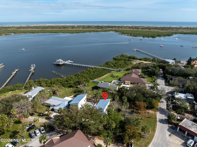 2 Sanchez Cv, Saint Augustine, FL 32080 - aerial overview of property's location featuring a large body of water