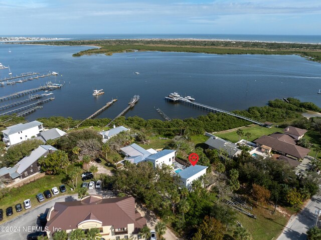 2 Sanchez Cv, Saint Augustine, FL 32080 - aerial overview of property's location with a large body of water