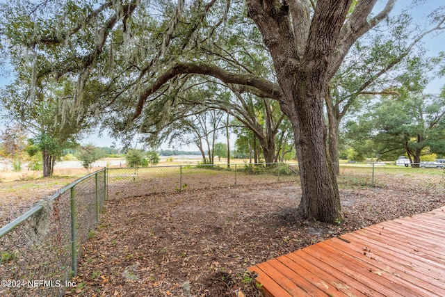 view of yard featuring a rural view